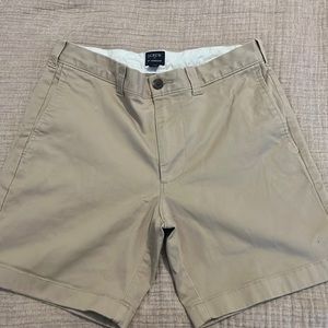 Men’s J.Crew, 7 inch inseam size 29 khaki shorts